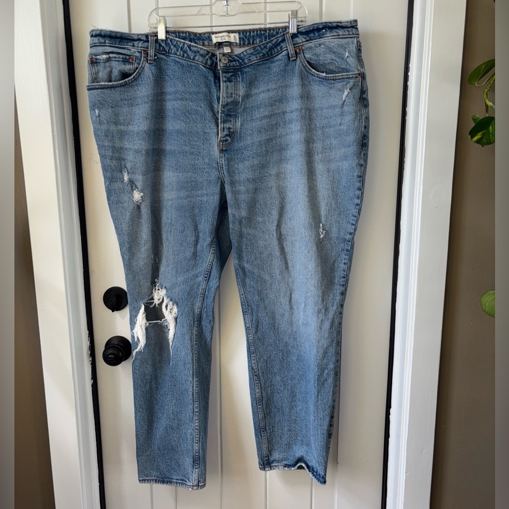 Abercrombie Fitch The Dad High Rise Size 24/37 Plus Size